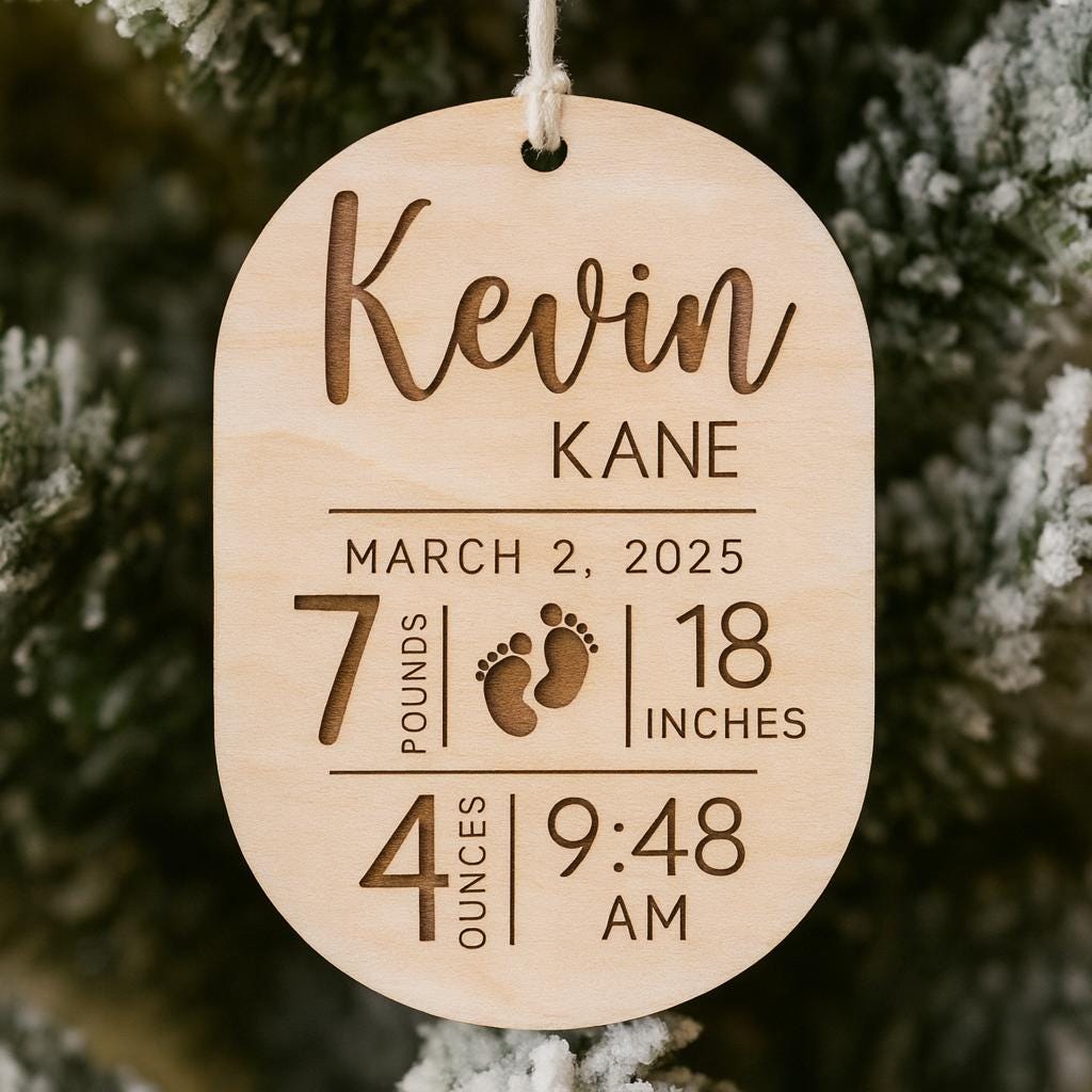 Child Stat Christmas Ornament