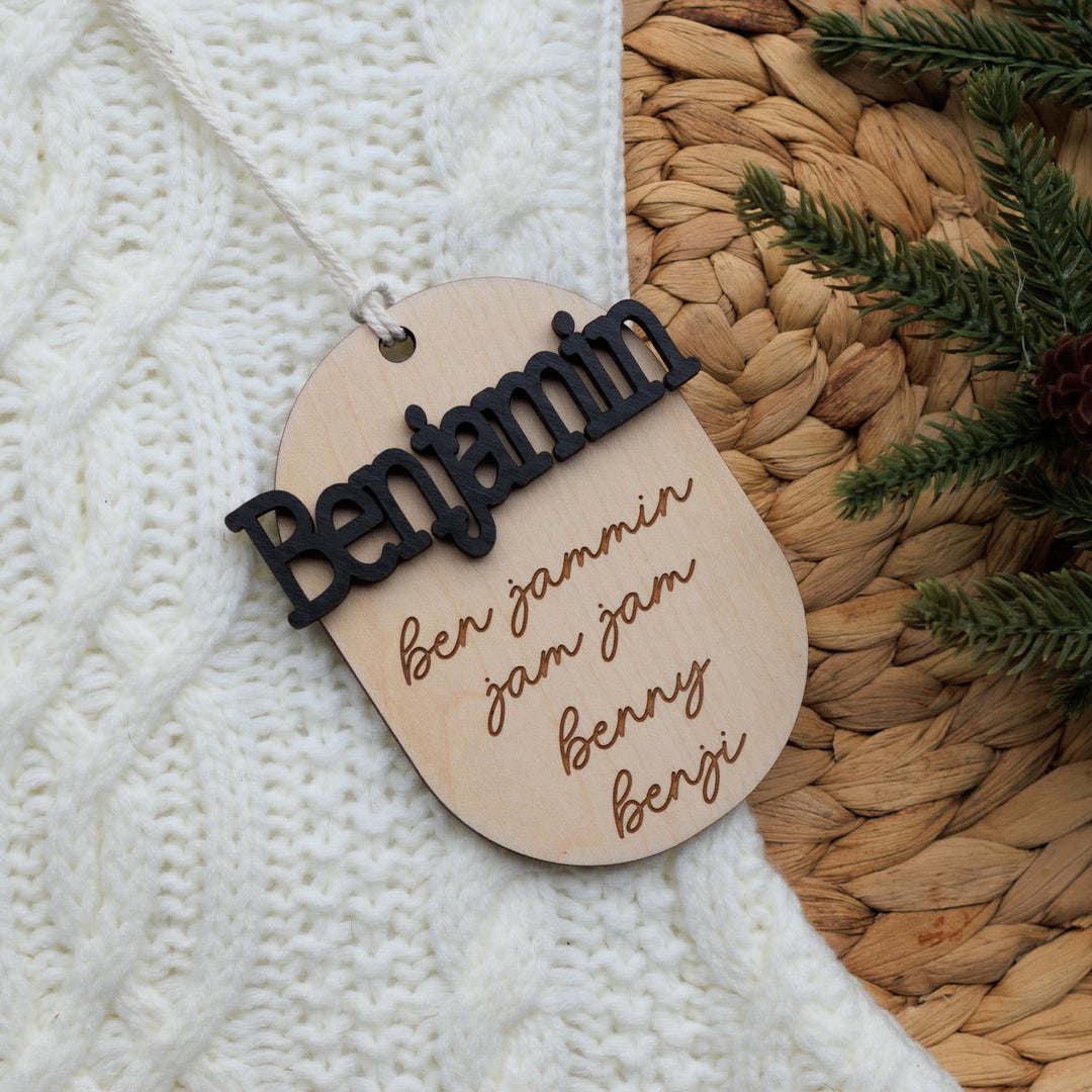 Pet or Child Nickname Ornament