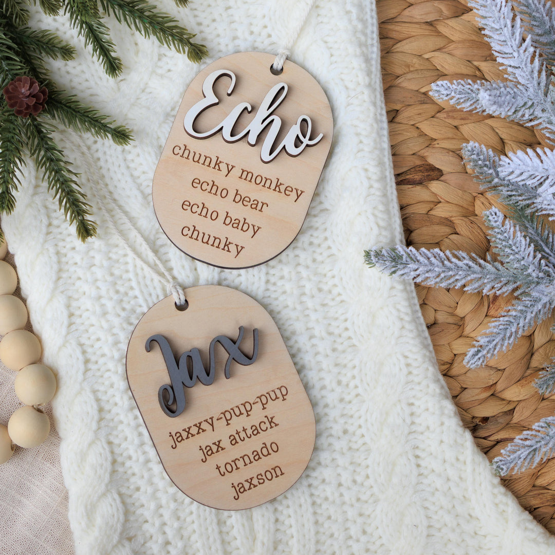 Kids or Pet Nickname Ornament