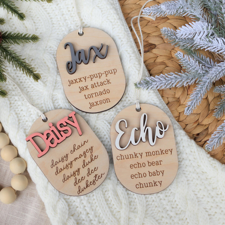 Pet or Child Nickname Ornament