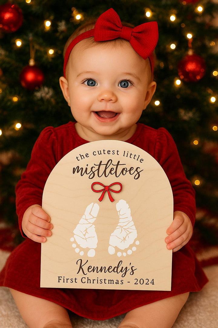 DIY Footprint Christmas Art