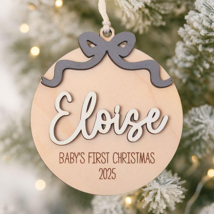 Baby Girl Christmas Ornament