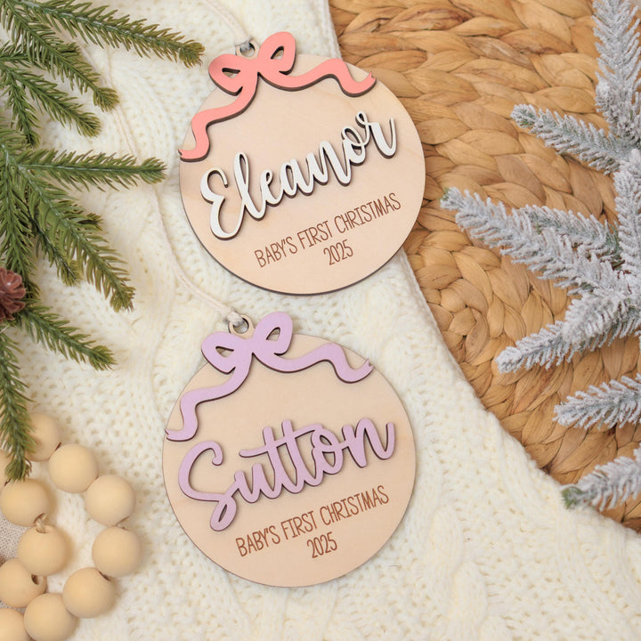 Baby Girl Christmas Ornament