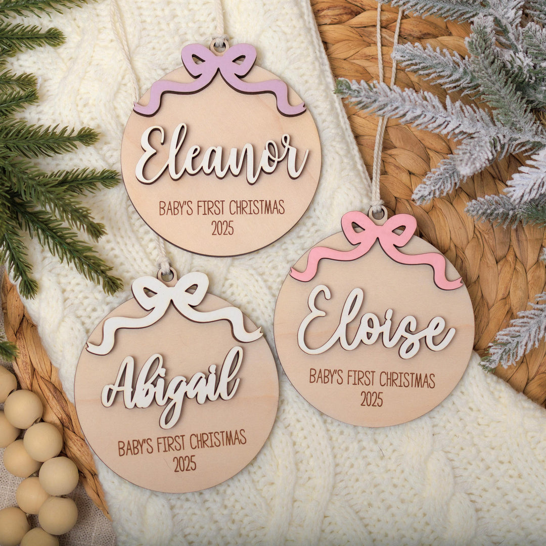 Baby Girl Christmas Ornament