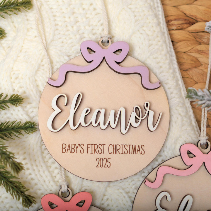 Baby Girl Christmas Ornament