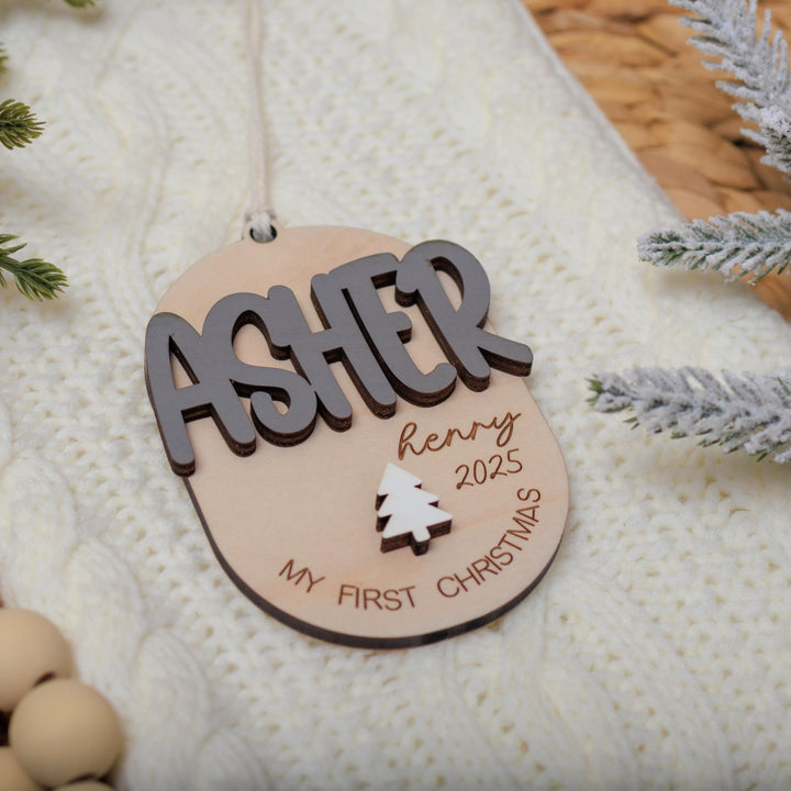 Child First Christmas Ornament 3D Keepsake