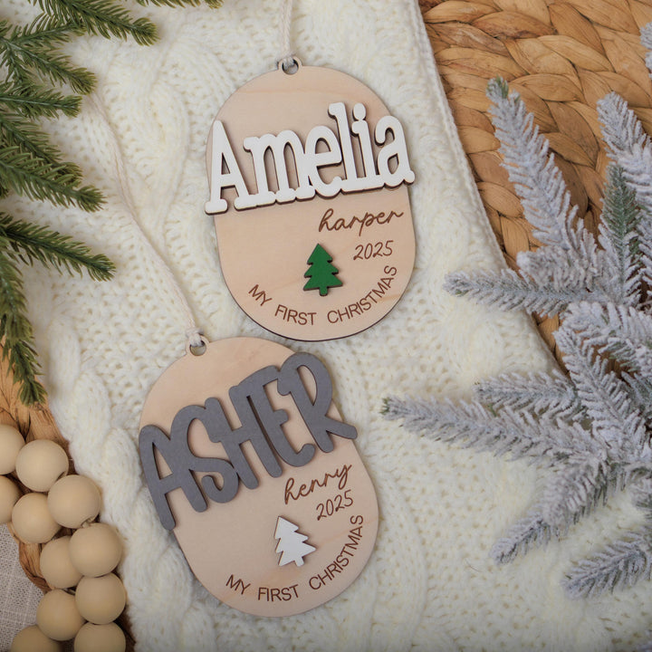Child First Christmas Ornament 3D Keepsake