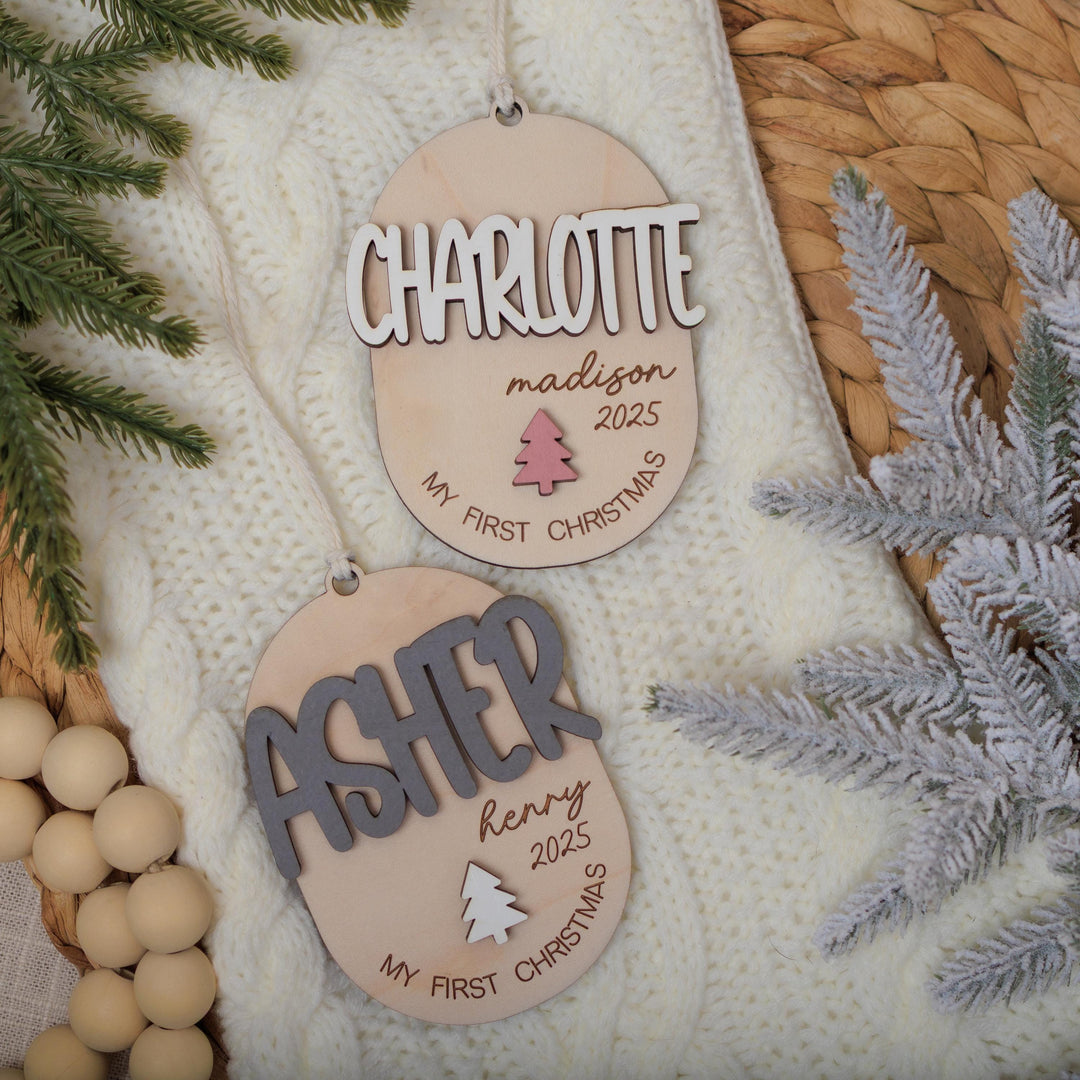 Child First Christmas Ornament 3D Keepsake