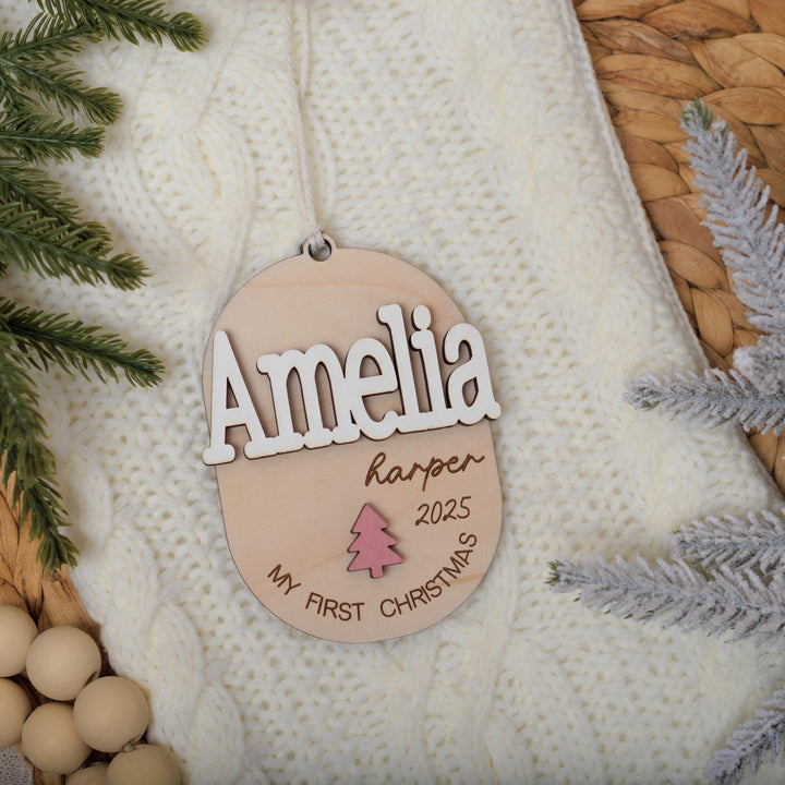 Child First Christmas Ornament 3D Keepsake