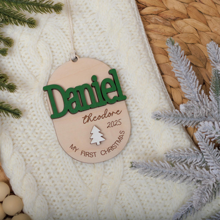 Child First Christmas Ornament 3D Keepsake