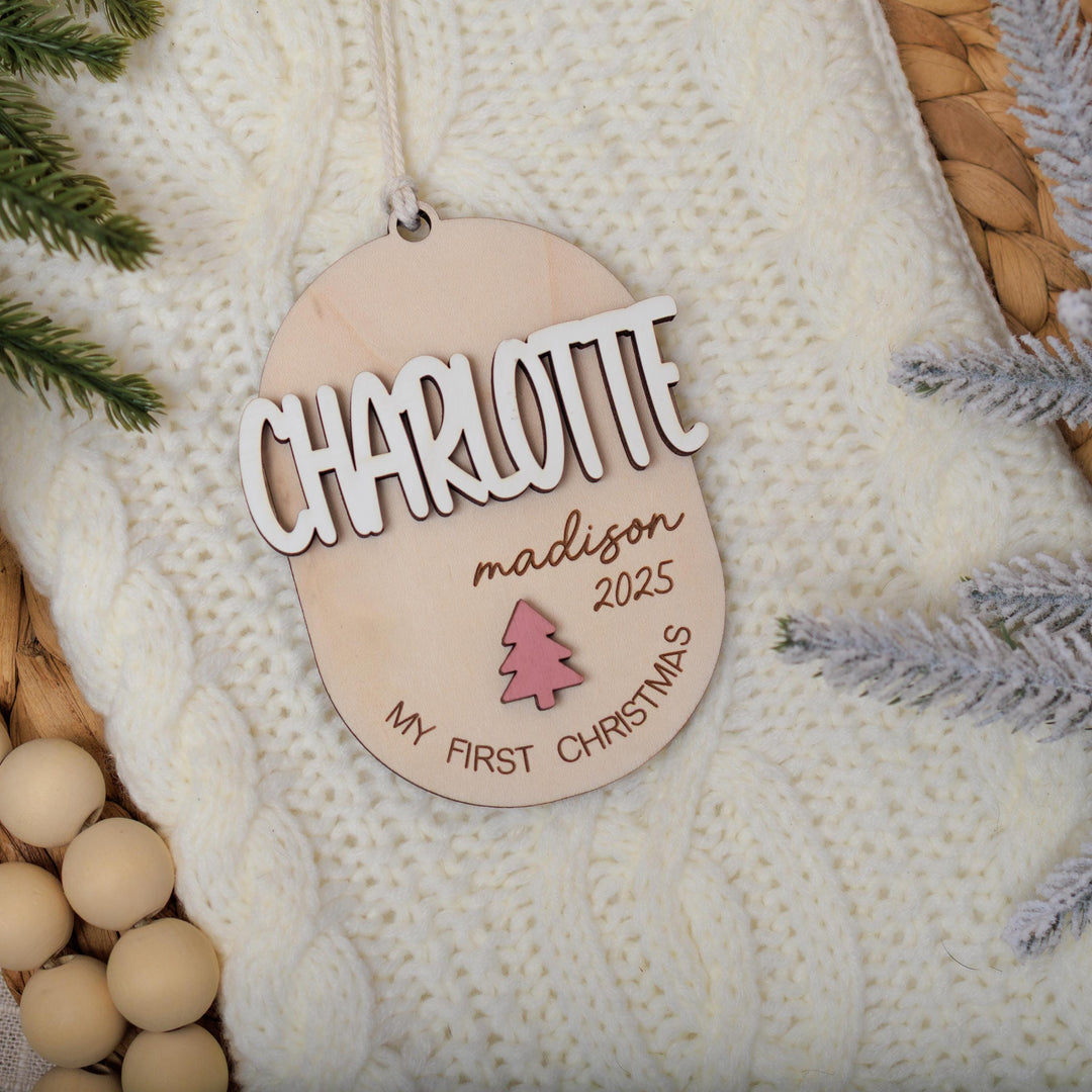 Child First Christmas Ornament 3D Keepsake