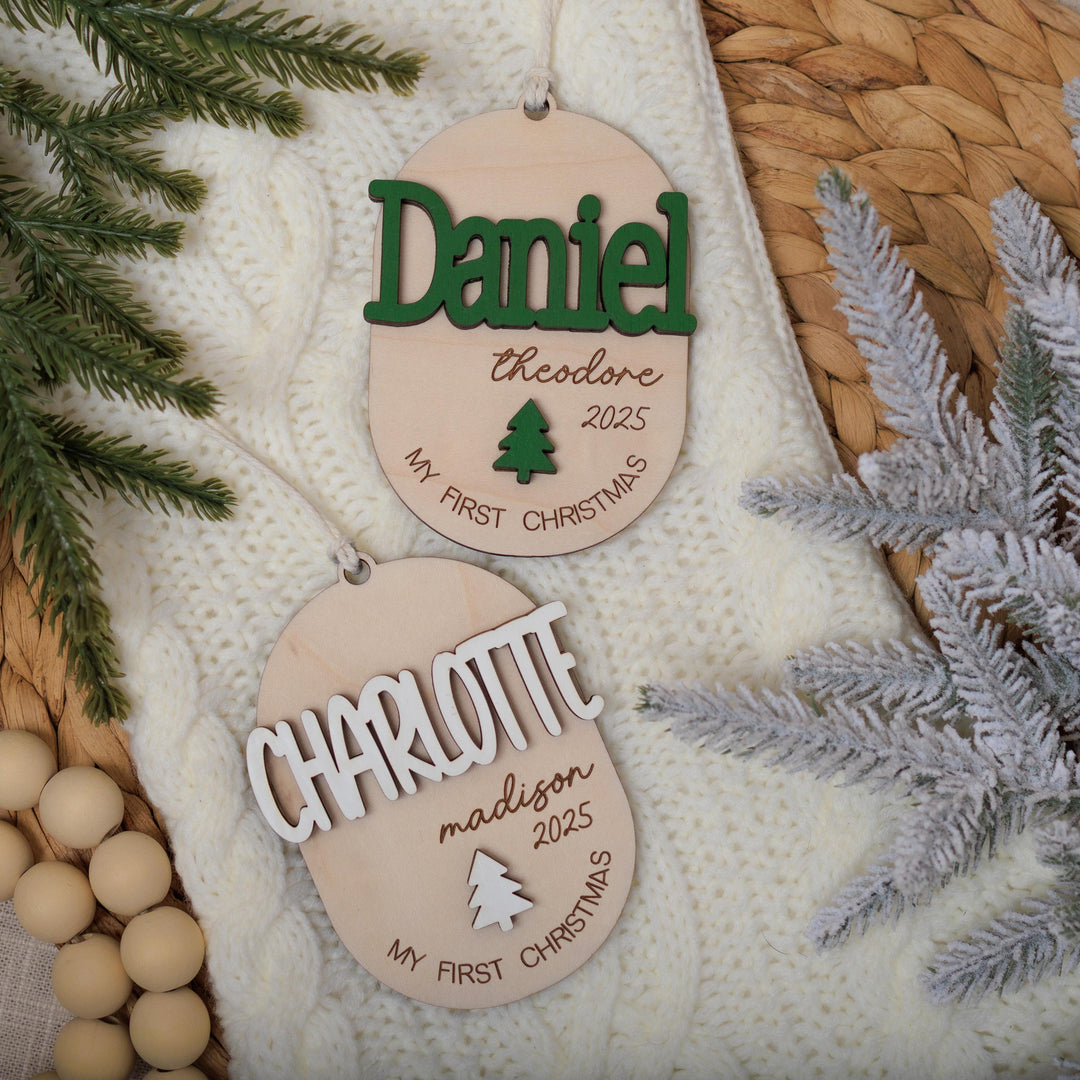 Child First Christmas Ornament 3D Keepsake