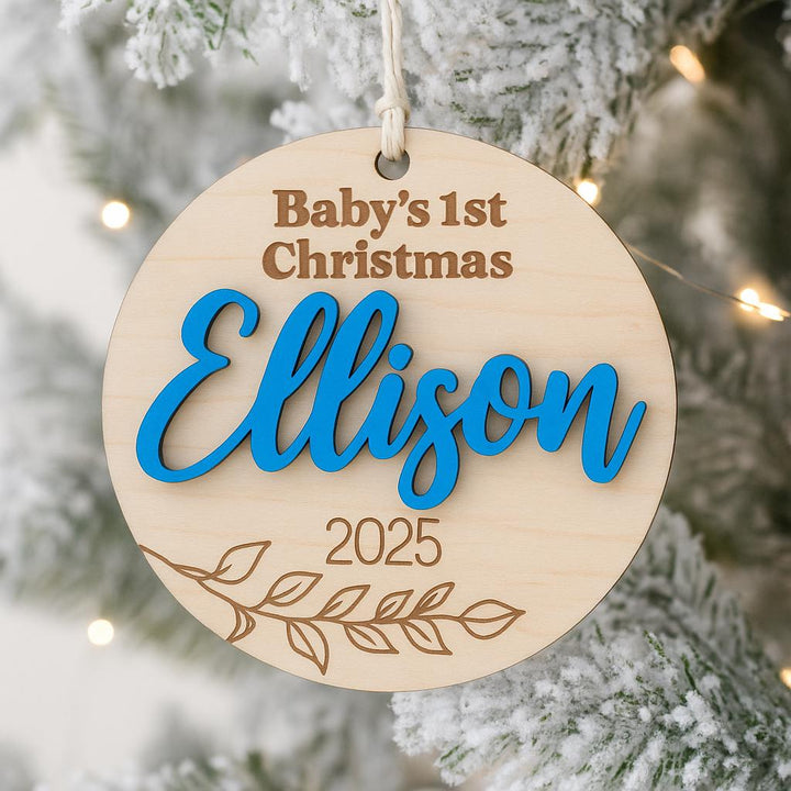 Infant Personalized Wooden Keepsake Ornament