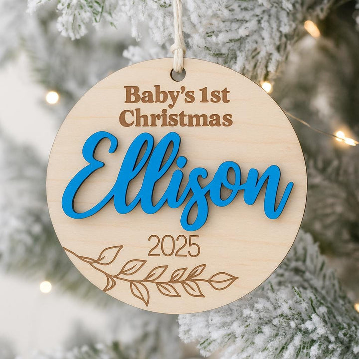 Infant Personalized Wooden Keepsake Ornament