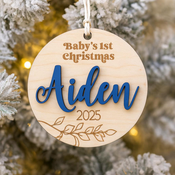 Infant Personalized Wooden Keepsake Ornament
