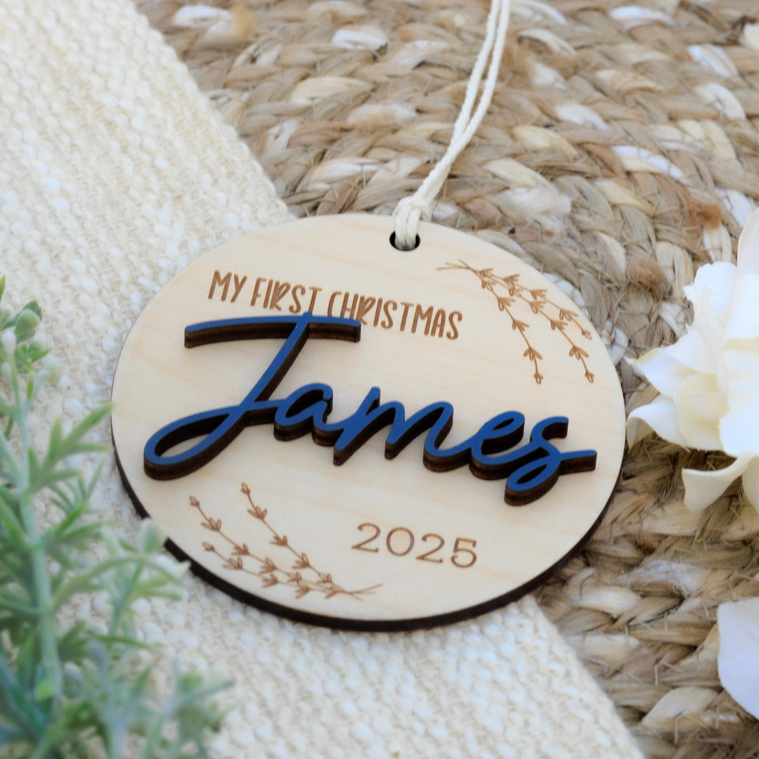 Round Infant Christmas Ornament