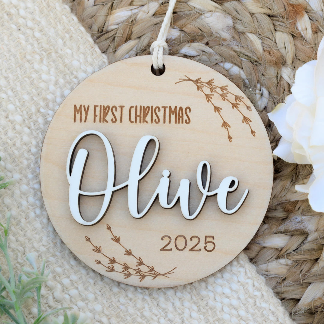 Custom 3D Baby Christmas Ornament