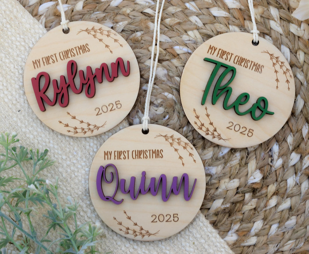 Round Infant Christmas Ornament