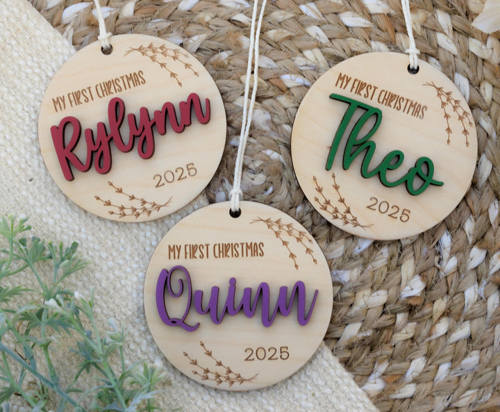 Round Infant Christmas Ornament