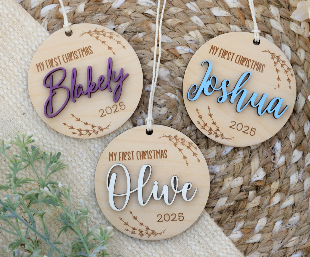 Round Infant Christmas Ornament