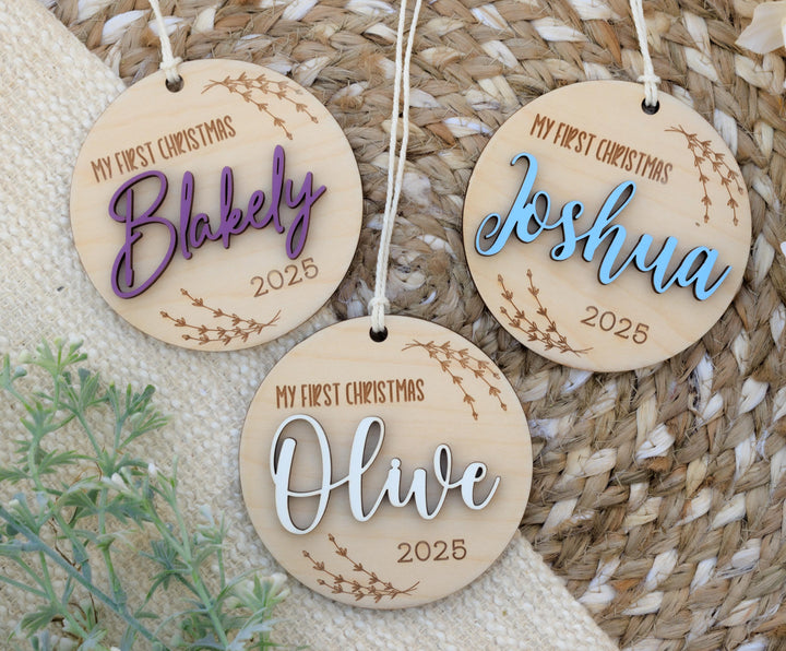 Custom 3D Baby Christmas Ornament
