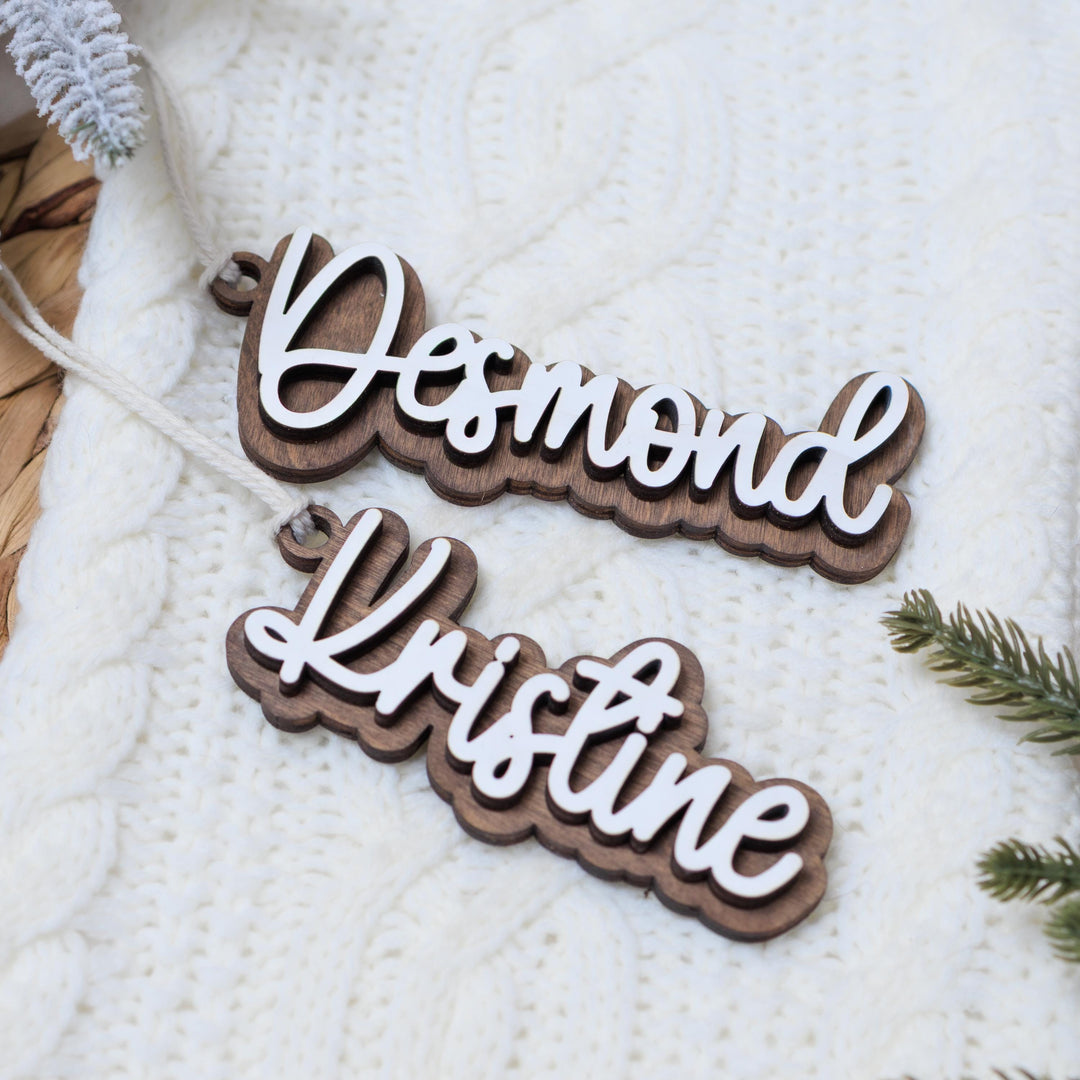 Personalized Stocking Name Tags