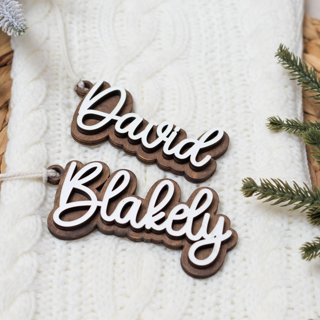 Personalized Stocking Name Tags