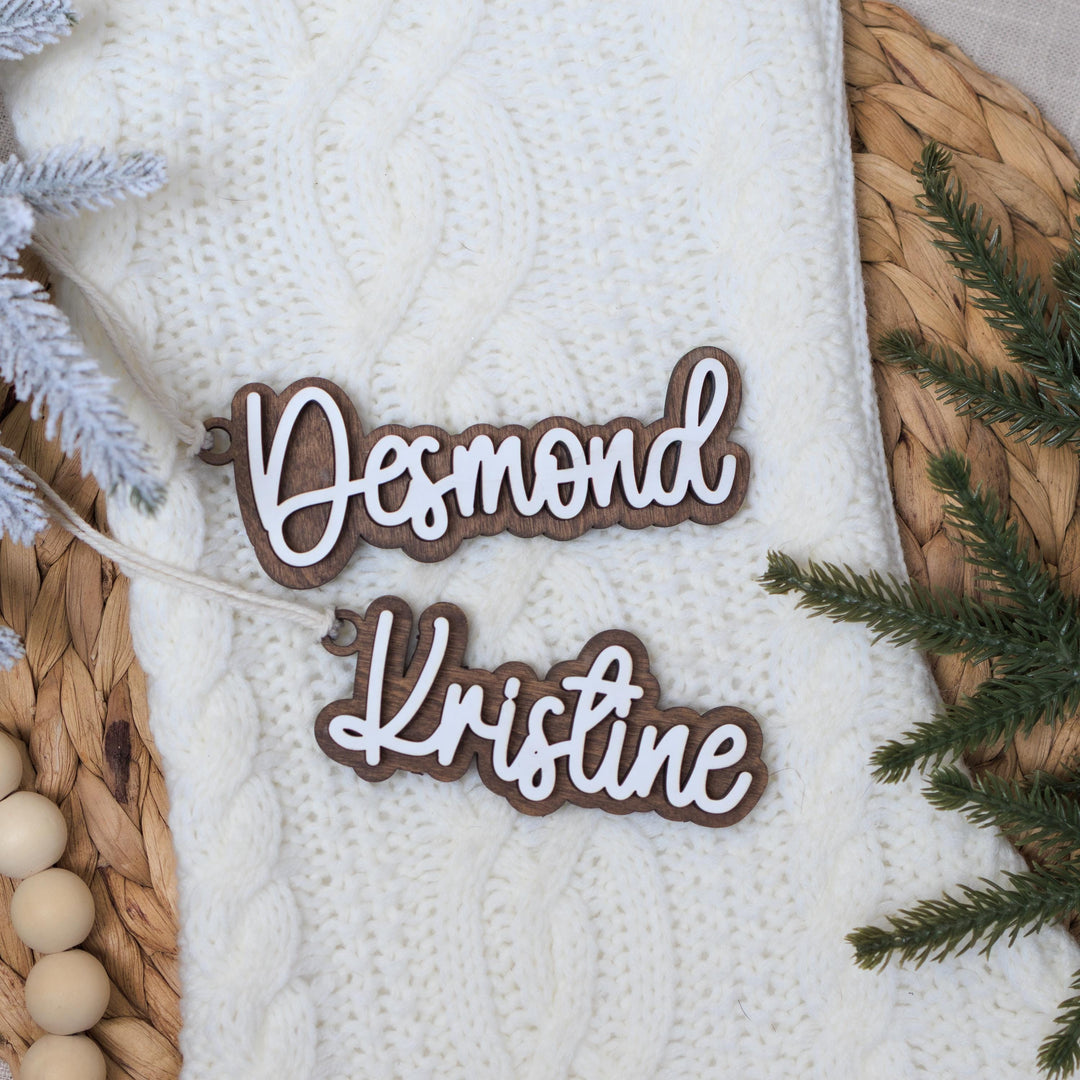 Personalized Stocking Name Tags
