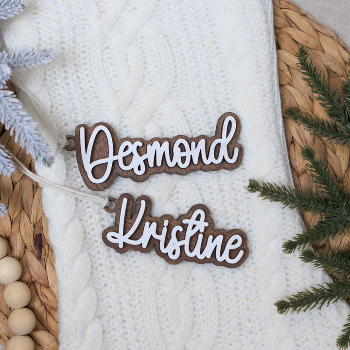 Personalized Stocking Name Tags