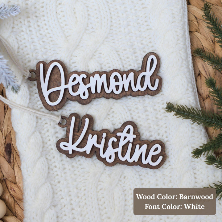 Personalized Stocking Name Tags