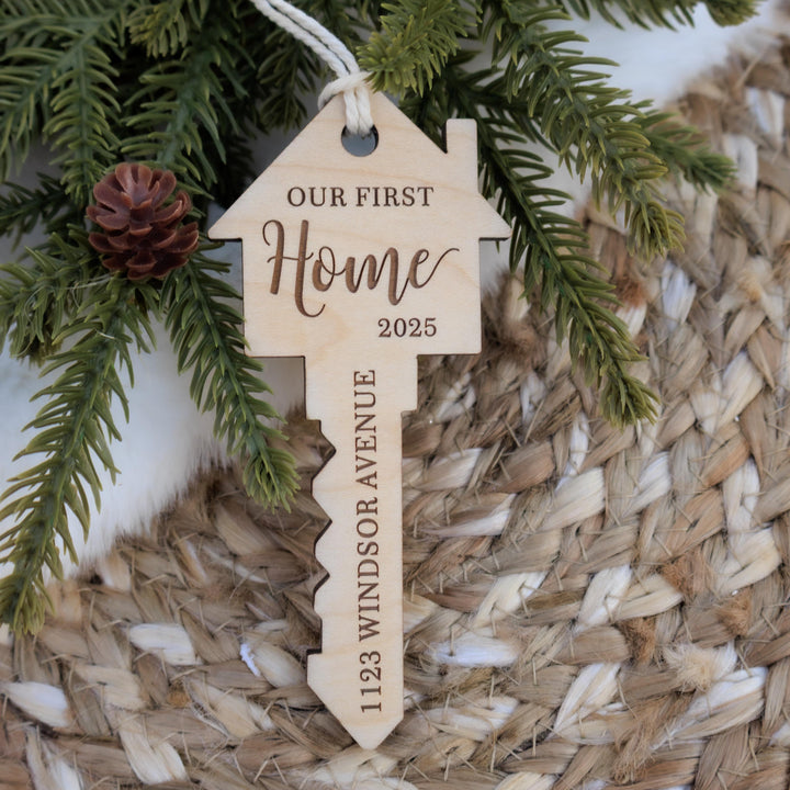 Personalized New Home Key Ornament
