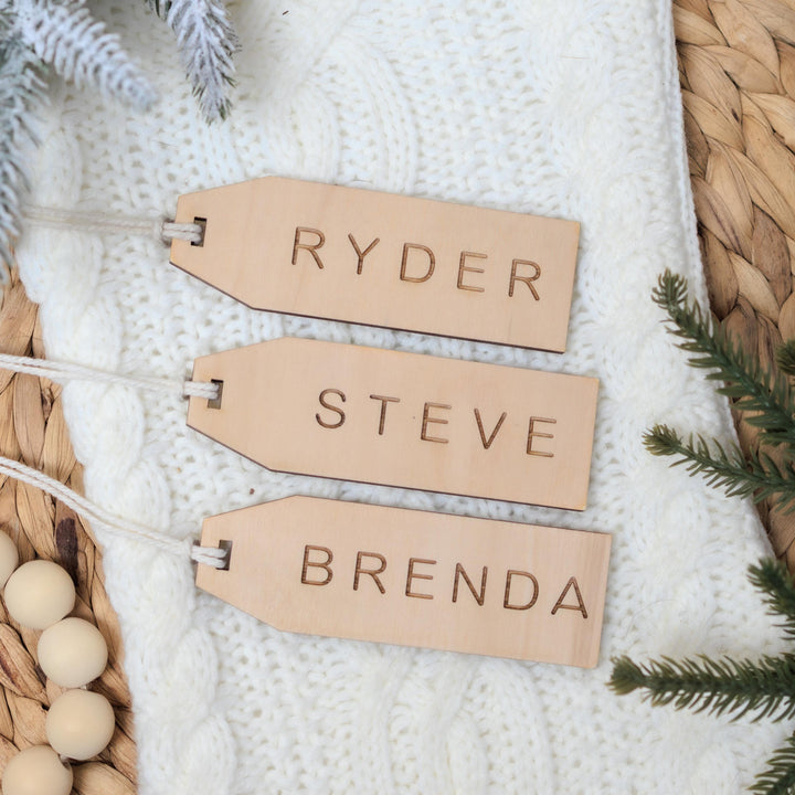 Engraved Stocking Tags