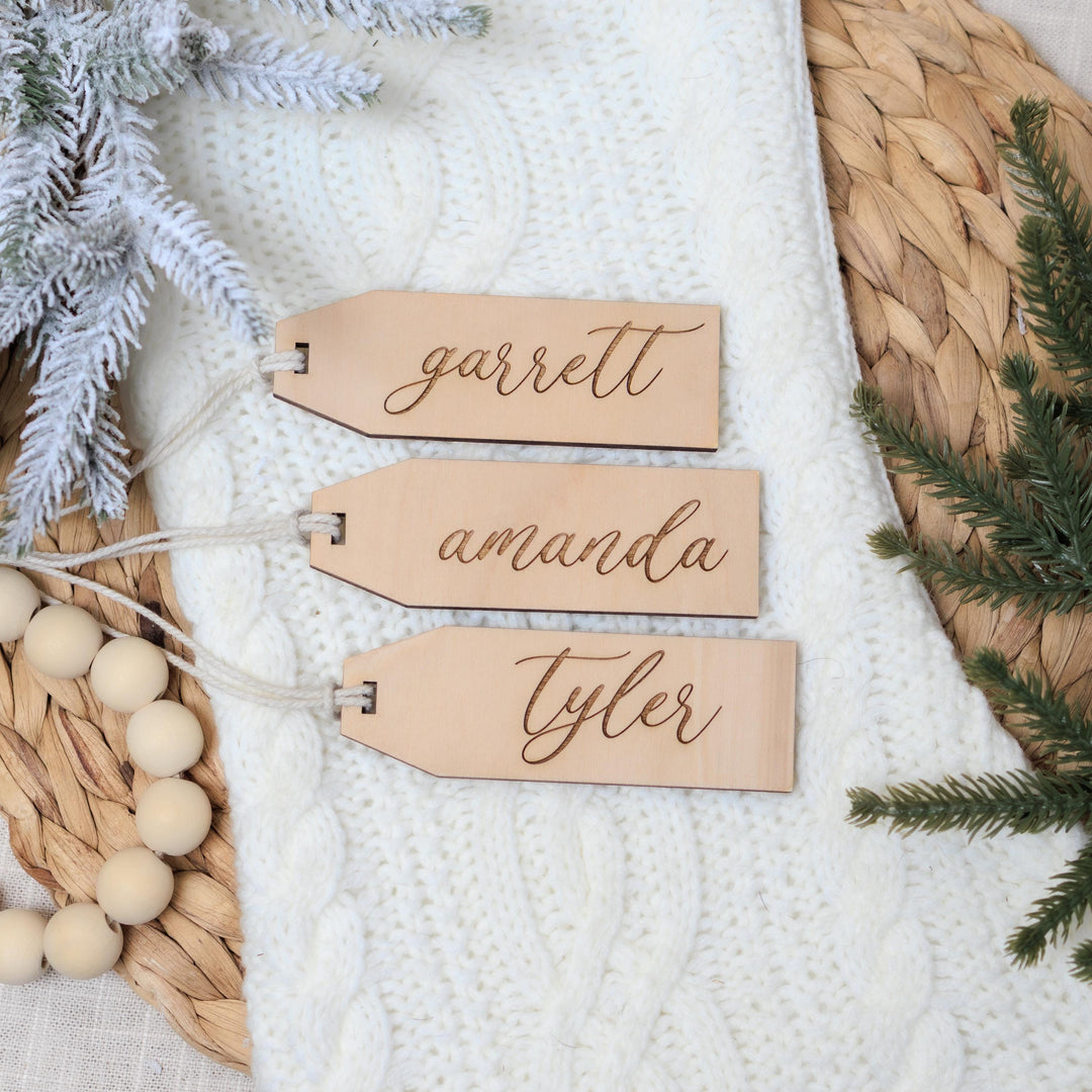 Engraved Stocking Tags