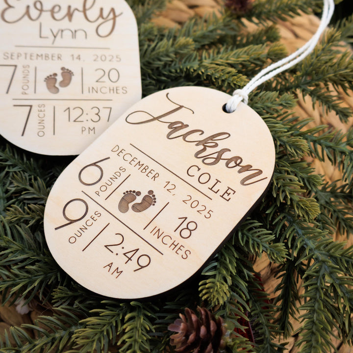 Child Stat Christmas Ornament