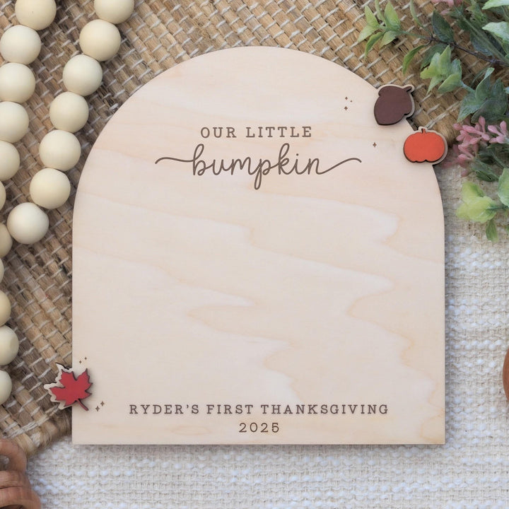 Our Little Bumpkin Footprint Sign