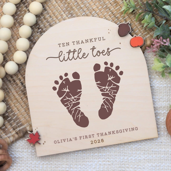 Our Little Bumpkin Footprint Sign