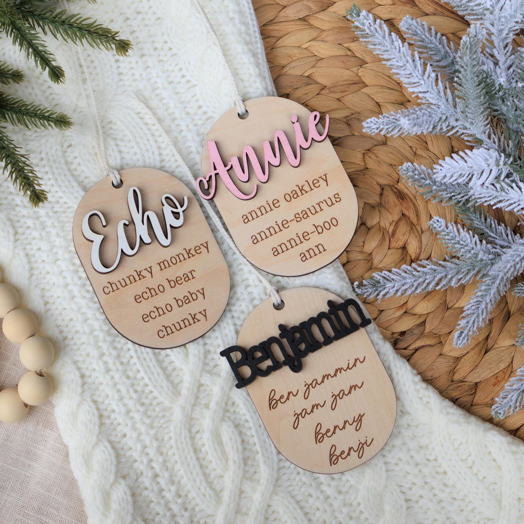 Kids or Pet Nickname Ornament