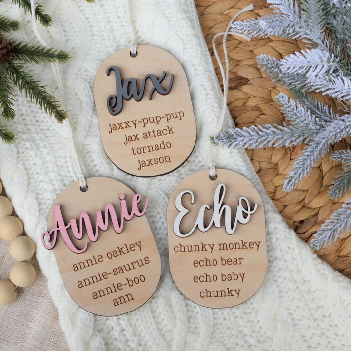 Pet or Child Nickname Ornament