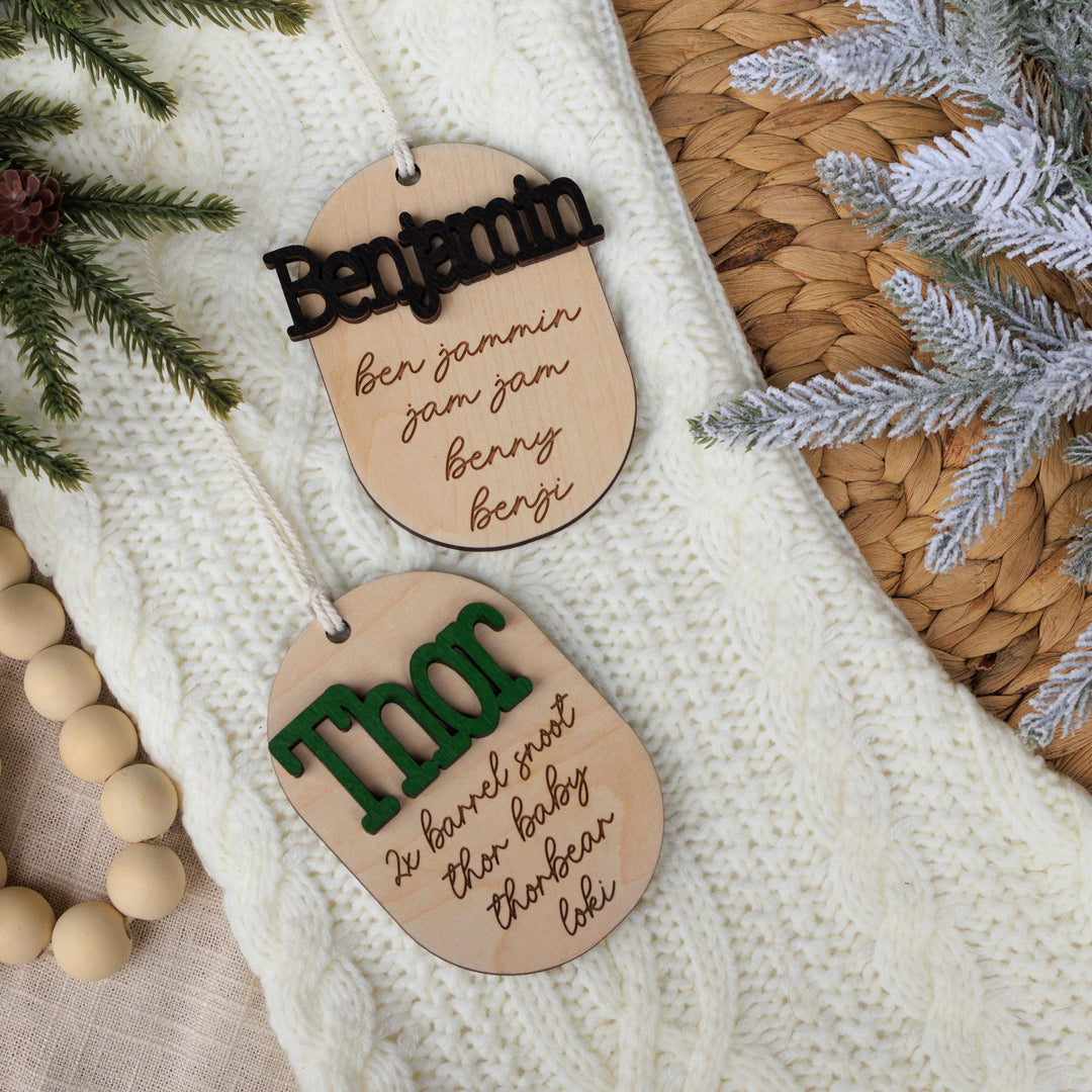 Pet or Child Nickname Ornament