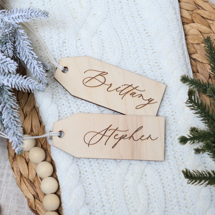 Engraved Stocking Tag