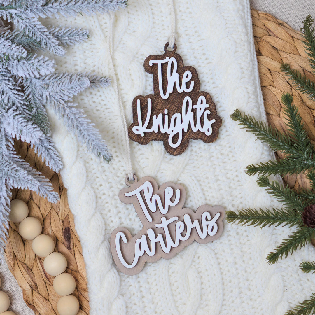 Family Last Name Ornament