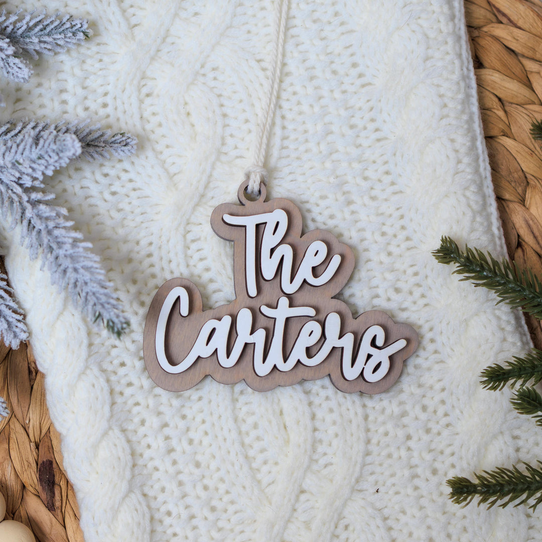 Family Last Name Ornament