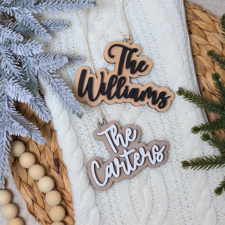 Family Last Name Ornament