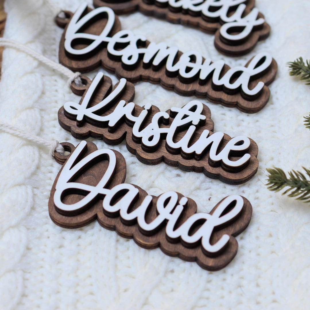 Personalized Stocking Name Tags