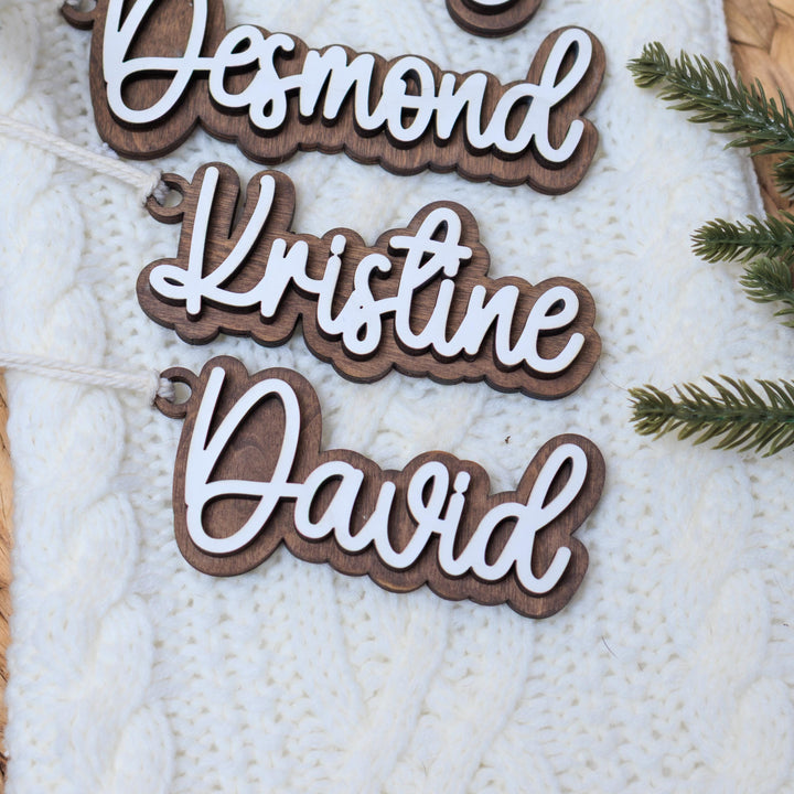 Personalized Stocking Name Tags