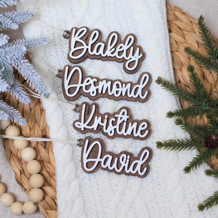 Personalized Stocking Name Tags