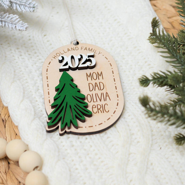 Personalized Family Christmas Ornament