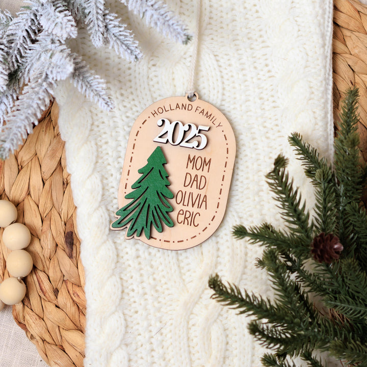 Personalized Family Christmas Ornament