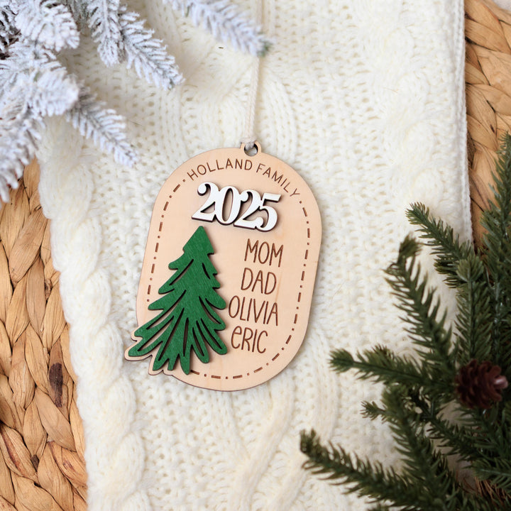 Personalized Family Christmas Ornament
