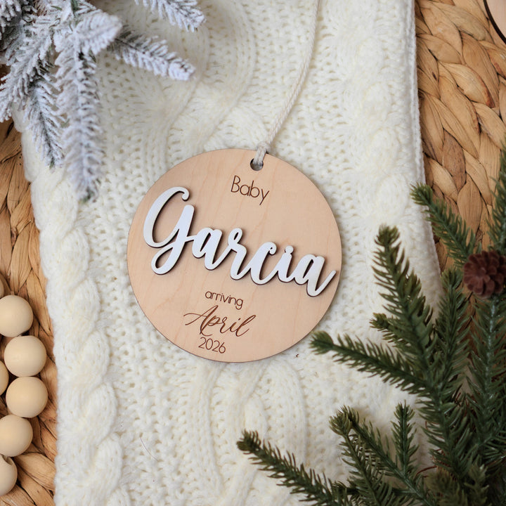 Pregnancy Announcement Ornament